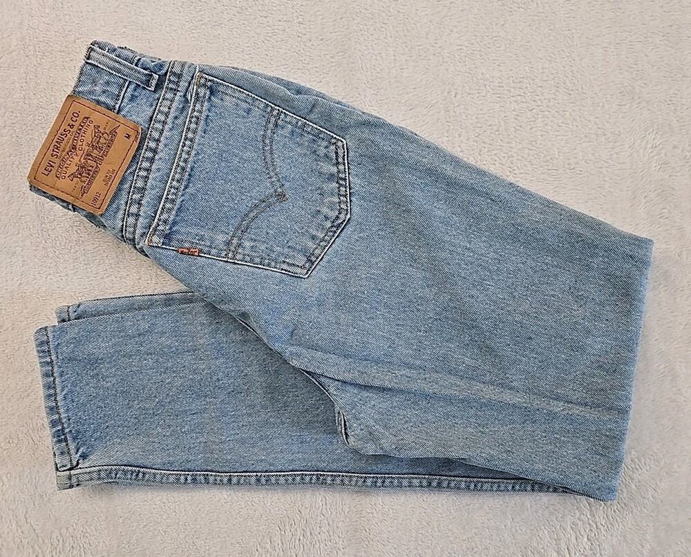 Levis 912 Vtg 1997 Slim Fit Tapered Leg Orange Tab Jeans Womans Sz 9 Minimalist
